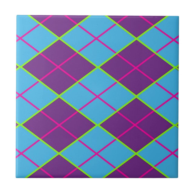 Klassisches Argyle-Muster Fliese (Vorderseite)