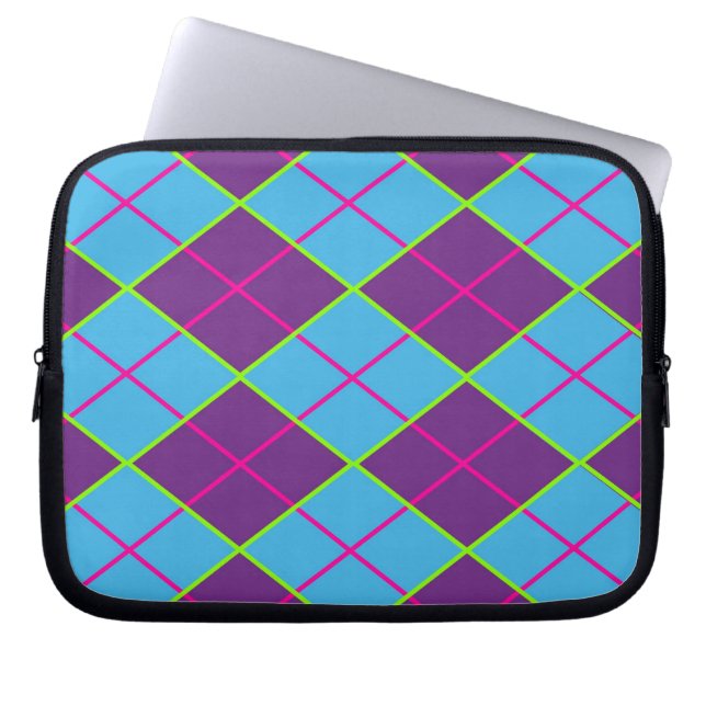 Klassisches Argyle-Muster Laptopschutzhülle (Vorderseite)