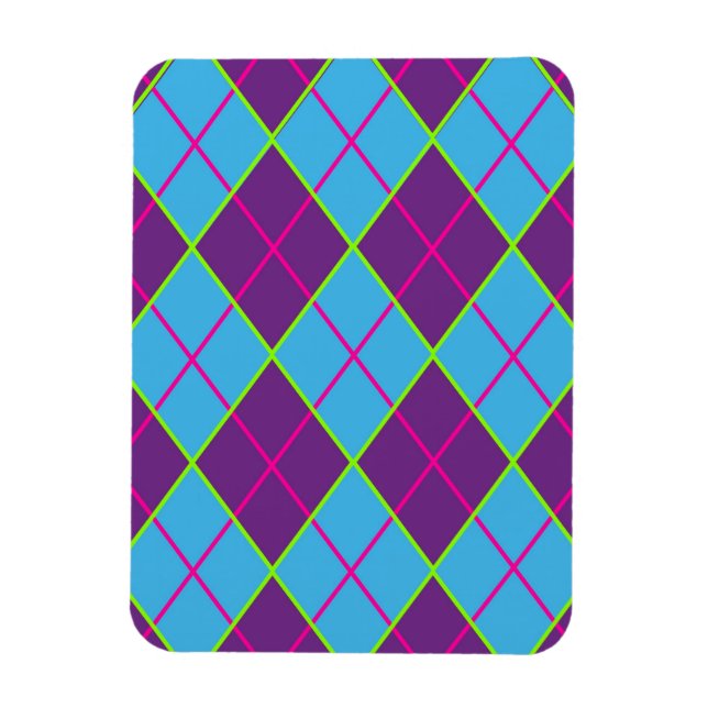 Klassisches Argyle-Muster Magnet (Vertikal)