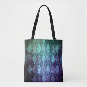 Klassisches Argyle-Vintage-Blau-Grün-Diamantmuster