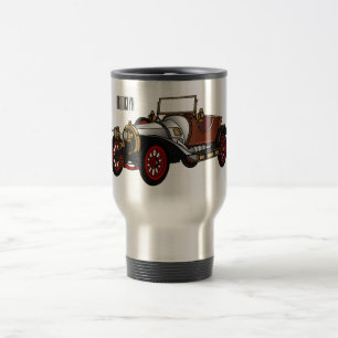 Klassisches Auto 1920 Cartoon-Illustration Reisebecher