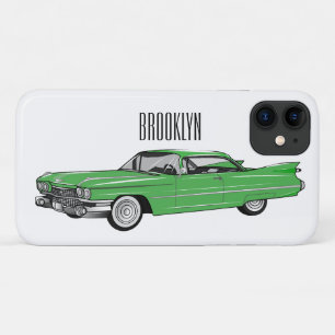Klassisches Auto 1959 Cartoon-Illustration Case-Mate iPhone Hülle