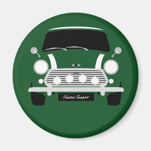 Klassisches Auto Austins Mini Cooper Magnet