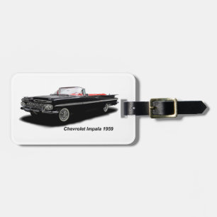 Klassisches Auto Bild für Gepäckanhänger mit Leder