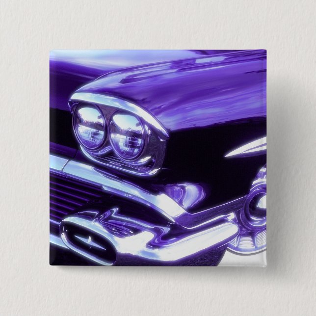 Klassisches Auto: Chevrolet 1958 Button (Vorderseite)