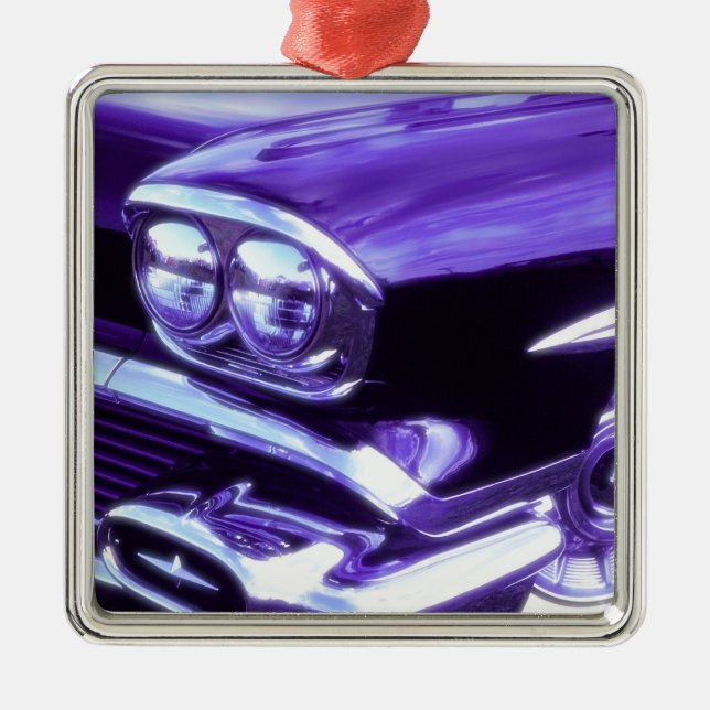 Klassisches Auto: Chevrolet 1958 Ornament Aus Metall (Vorne)