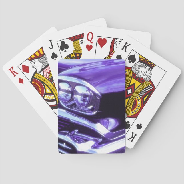 Klassisches Auto: Chevrolet 1958 Spielkarten (Rückseite)