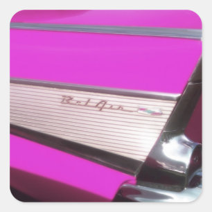 Klassisches Auto: Chevrolet-Bel Air Quadratischer Aufkleber