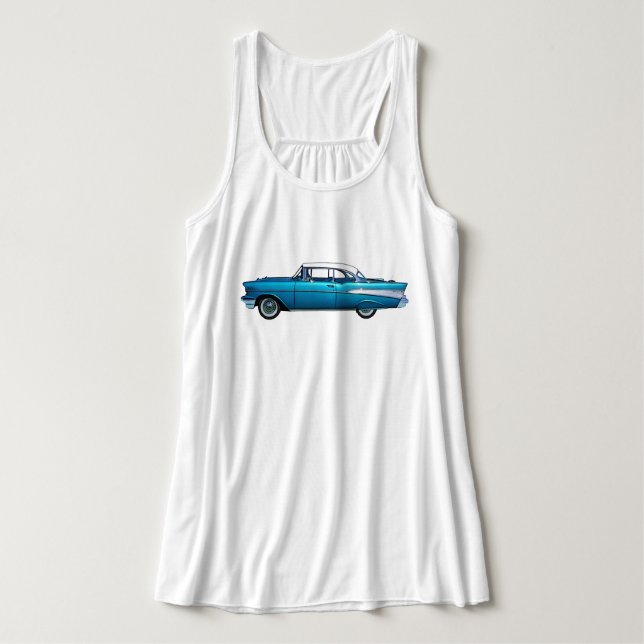 Klassisches Auto Chevy BelAire Tank Top (Design Vorderseite)