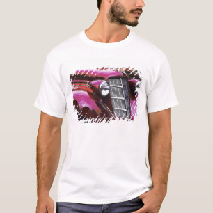 Klassisches Auto: Kastanienbraun T-Shirt