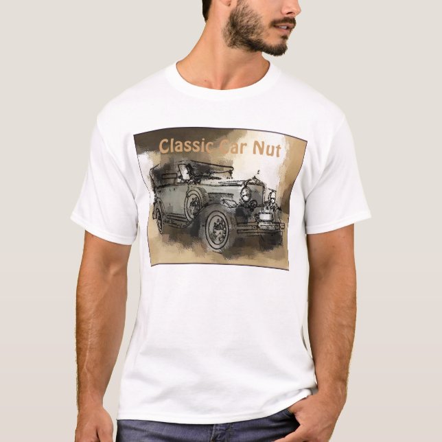 Klassisches Auto, klassische Auto-Nuss T-Shirt (Vorderseite)