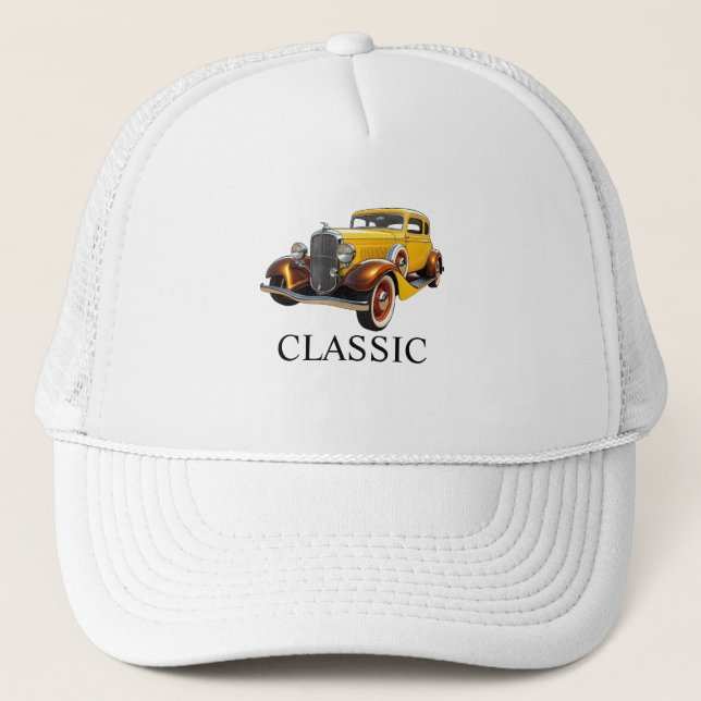 Klassisches Auto Moderne Cool Truckerkappe (Vorderseite)