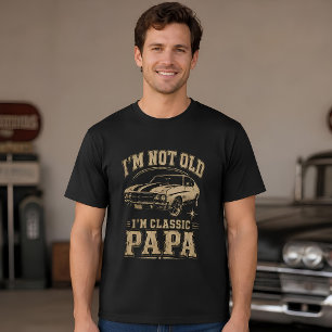 Klassisches Auto Papa Vintage T-Shirt