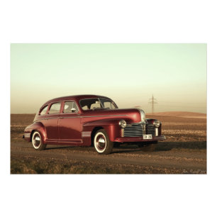 Klassisches Auto: Pontiac Streamliner '41 Fotodruck