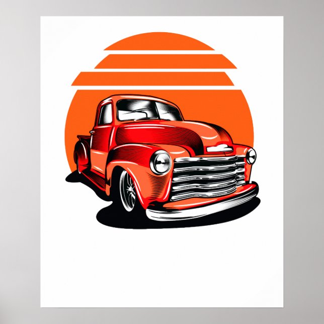 Klassisches Auto Poster (Vorne)