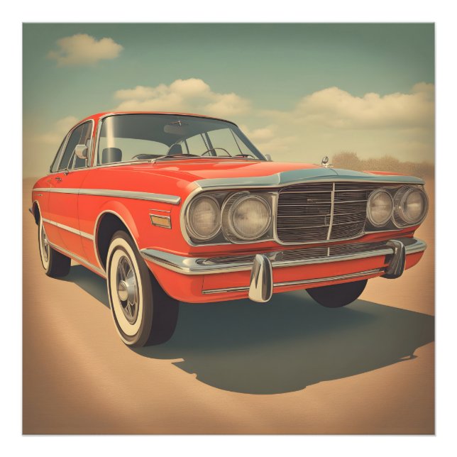 Klassisches Auto Poster (Vorne)