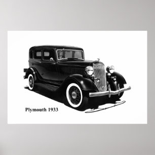 Klassisches Auto Poster