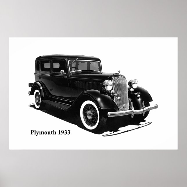 Klassisches Auto Poster (Vorne)