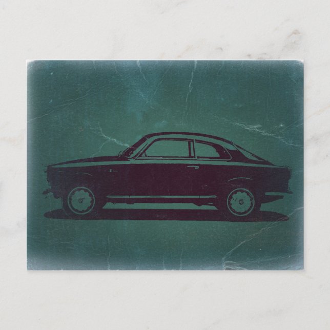 Klassisches Auto Postkarte (Vorderseite)