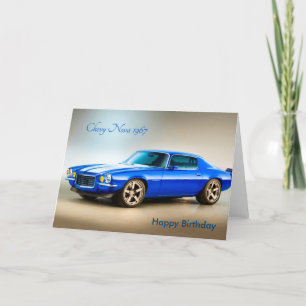 Klassisches Autobild für Geburtstag-Grußkarte Karte