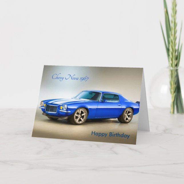 Klassisches Autobild für Geburtstag-Grußkarte Karte (Vorderseite)