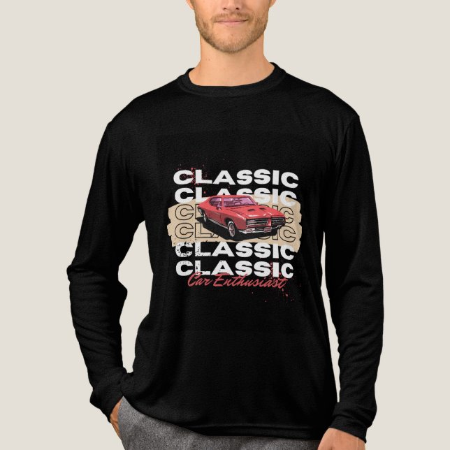klassisches Autodesign T-Shirt Tri-Blend Shirt (Vorderseite)