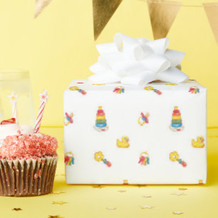 Klassisches Baby-Spielzeug-Geschenkpapier Geschenkpapier