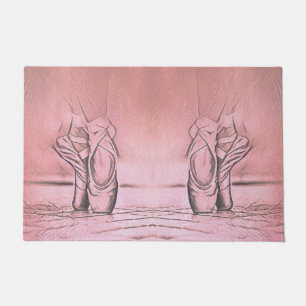 Klassisches Ballett Feminine Rosa Tänzerschuhe Fußmatte