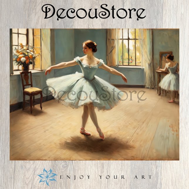 Klassisches Ballettstudio-Decoupage Seidenpapier (Von Creator hochgeladen)