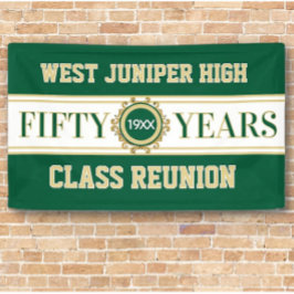 Klassisches Banner zur 50. Jubiläumsfeier