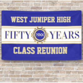 Klassisches Banner zur 50. Jubiläumsfeier