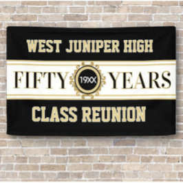 Klassisches Banner zur 50. Jubiläumsfeier