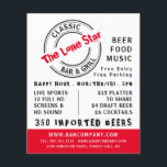 Klassisches Bar & Grill-Logo, Werbung in Pub/Braue Flyer<br><div class="desc">Klassisches Bar & Grill Logo,  Pub/Brauerei-Werbe-Flyer vom Business Card Store.</div>