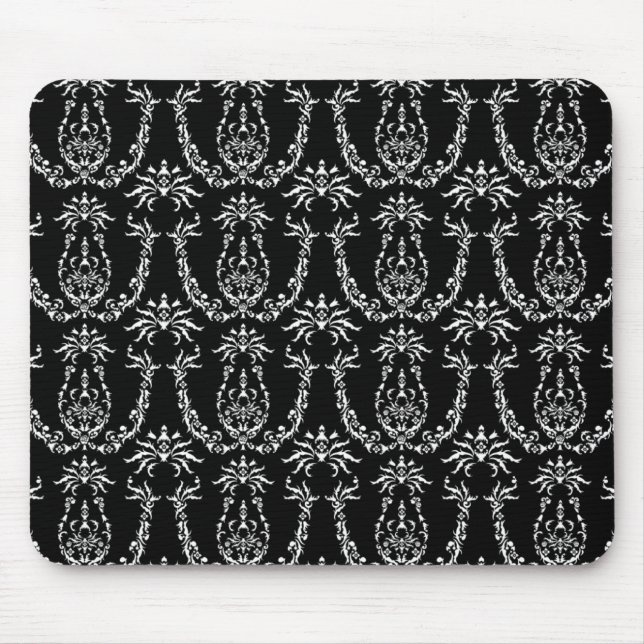 Klassisches barockes Mousemat im Schwarzen Mousepad (Vorne)
