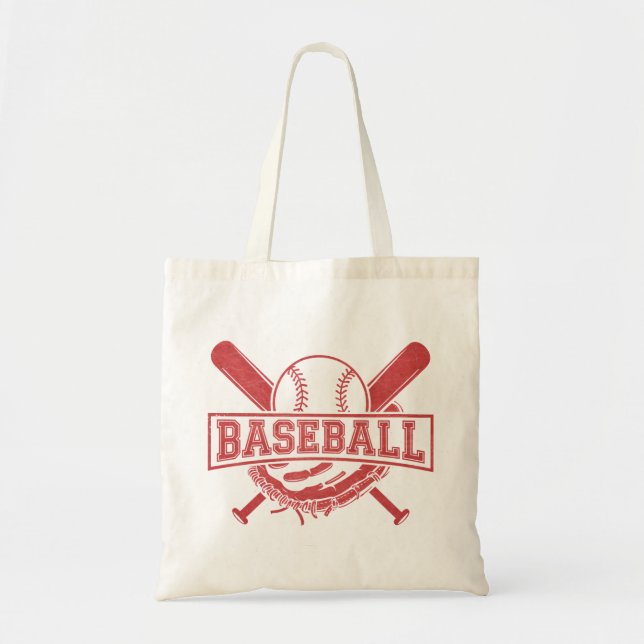 Klassisches Baseball-Emblem Tragetasche (Vorne)