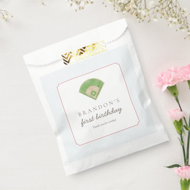 Klassisches Baseball-Outfit zum ersten Geburtstag  Geschenktütchen (Versiegelt)