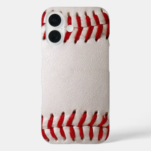 Klassisches Baseball- und Softball-Rotsticken iPhone 16 Hülle