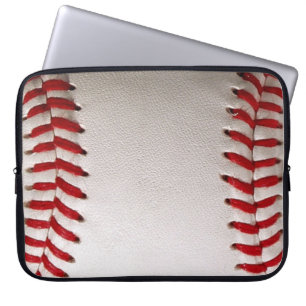 Klassisches Baseball- und Softball-Rotsticken Laptopschutzhülle