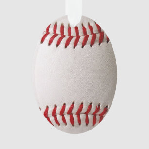 Klassisches Baseball- und Softball-Rotsticken Ornament