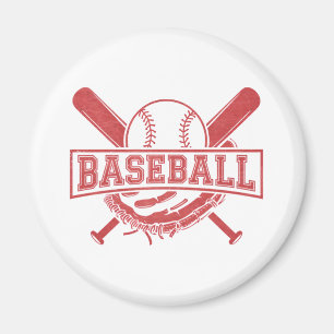 Klassisches BaseballEmblem Magnet