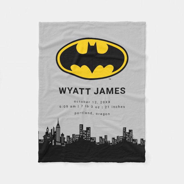 Klassisches Batman-Symbol | Neue Geburtsstunde von Fleecedecke (Vorderseite)