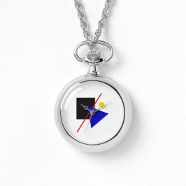 Klassisches Bauhaus Art Necklace Armbanduhr