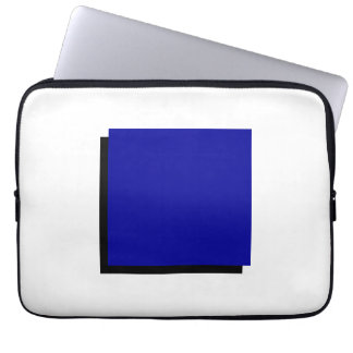 Klassisches Bauhaus Design Blue Square Laptopschutzhülle