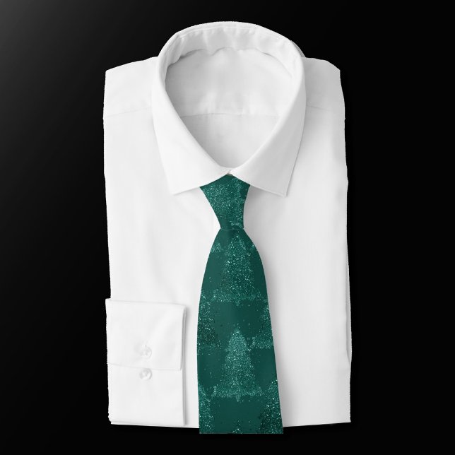 Klassisches Baummuster | Bold Kelly Green Christma Krawatte (Von Creator hochgeladen)