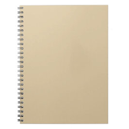 Klassisches Beige Einfarbig Minimalistisch Notizblock