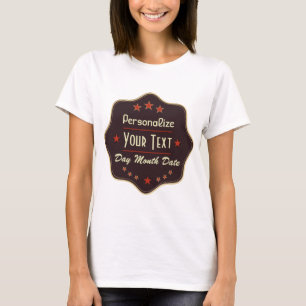 Klassisches benutzerdefiniertes Retro-Label T-Shirt