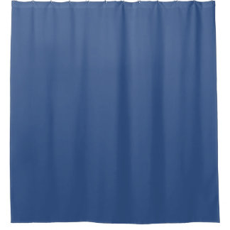 Klassisches Blau Einfarbig Duschvorhang