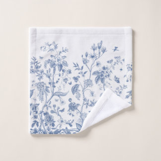 Klassisches Blau und Weiß Chinoiserie Waschlappen