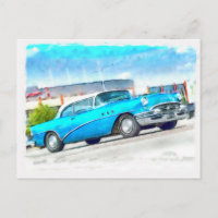 Klassisches blaues Auto Buick