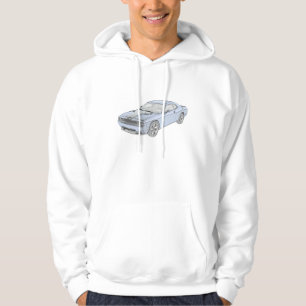 Klassisches Blaues Dodge Challenger Mopar Muscle C Hoodie